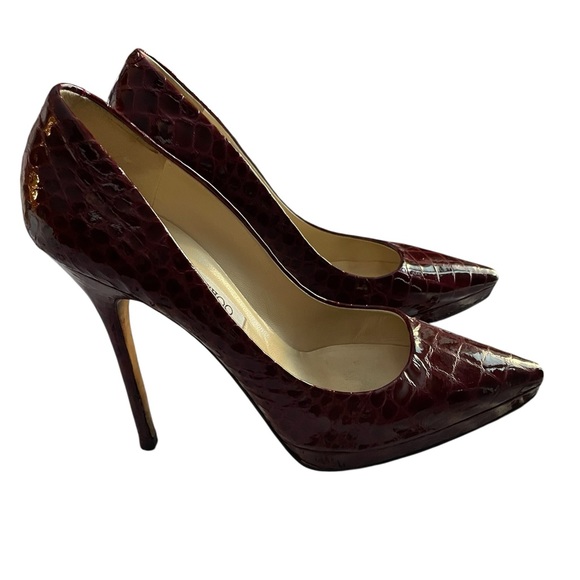 Croc-Embossed Heels - Picture 6 of 12